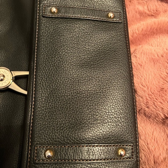 Dooney & Bourke Black and Red Leather Bag - Picture 7 of 13